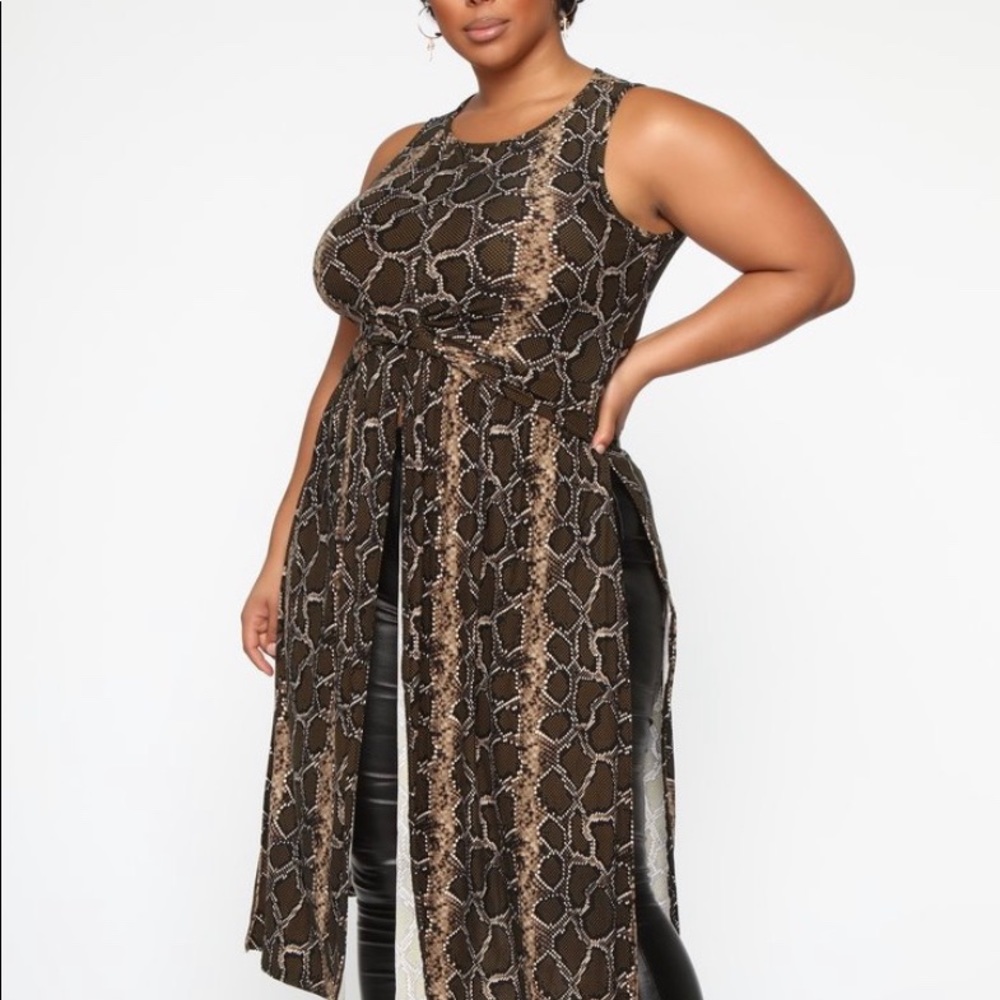 Beautiful brown combo maxi top